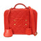 CHANEL Quilted CC GHW Vanity Case 2Way Shoulder Bag Handbag Calfskin Leather Red