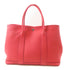 HERMES PHW Garden Party PM Tote Bag Handbag Clemence Leather Bougainvillier/Red