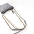 CHANEL CC Gabrielle 2 Way Chain Shoulder Crossbody Bag Calfskin Leather Gray