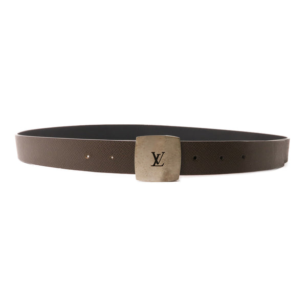 LOUIS VUITTON LV SHW Belt Taiga Leather Brown