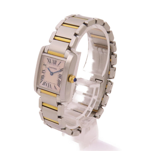 CARTIER Tank Francaise 2384 Watch Pink Stainless steel 2384