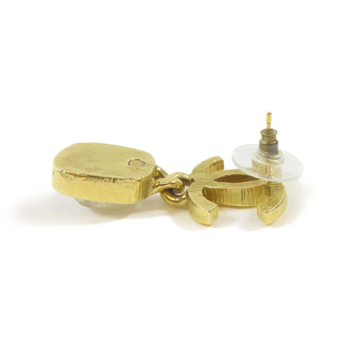 CHANEL CC Earrings Metal Gold v1