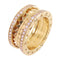 BVLGARI B.Zero1 Rock Diamond Ring US#4.5 Bvlgari#49 18K Yellow Gold