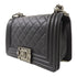 CHANEL CC Boy 20 Chain Shoulder Bag A67085 Calfskin Leather Black