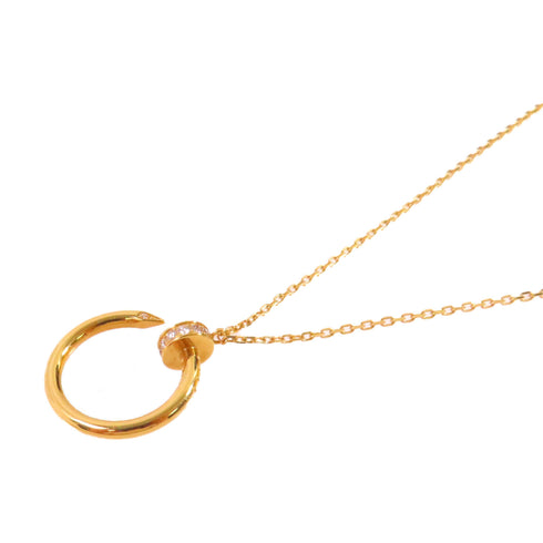 CARTIER Diamond Juste Un Clou Necklace 18K Yellow Gold