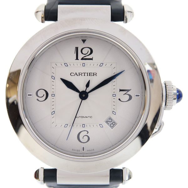 CARTIER Pasha 41mm Automatic Watch WSPA0010/2021 Stainless Steel/Leather White