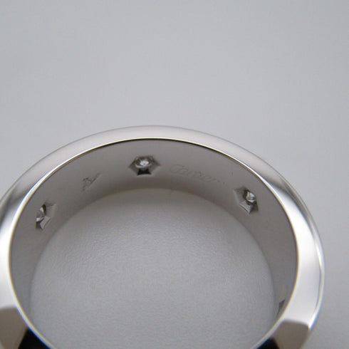 CARTIER Love Ring 6 Diamond Ring 18K White Gold US#5.5 Cartier #50 7.7g