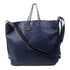 CHANEL CC SHW 2 Way Shoulder Tote Bag A98698 Calfskin Leather Navy