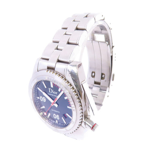 Christian Dior Automatic Chiffre Rouge Watch Stainless Steel RY3440 Black