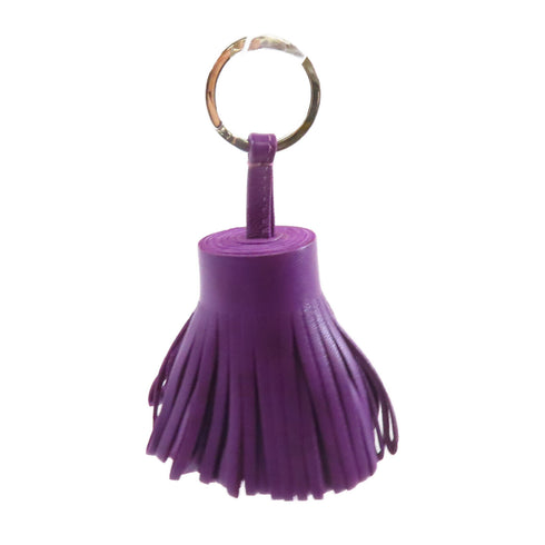 HERMES Carmen Charm Accessories Swift Leather Purple