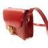 GUCCI GG GHW Shoulder Bag 589474 Calfskin Leather Red