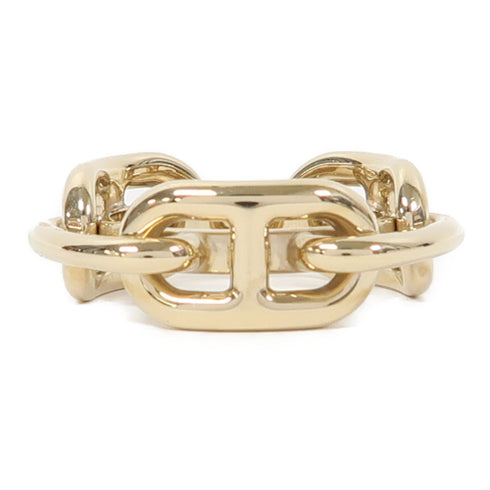 HERMES Scarf Ring Metal Gold
