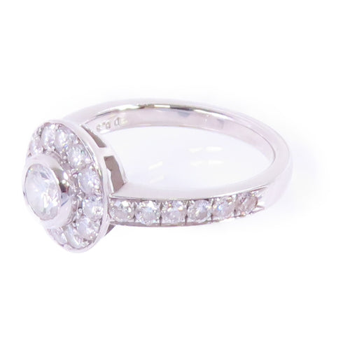 JEWELRY Diamond Ring US#6 Ring 18K White Gold