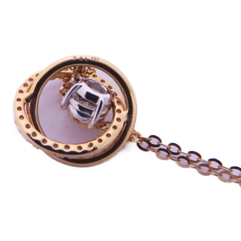 Fine Jewelry Diamond Necklace Accessories 18K Pink Gold