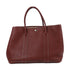 HERMES PHW Garden Party PM Tote Bag Handbag Negonda Leather Red