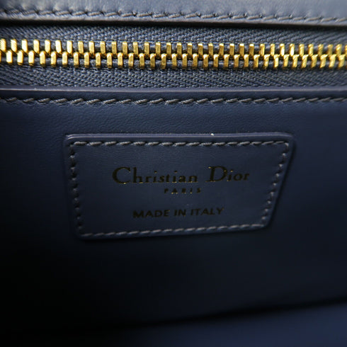 Christian Dior CD GHW 30 Montaigne Shoulder Bag S5481VRIW Calfskin Leather Blue