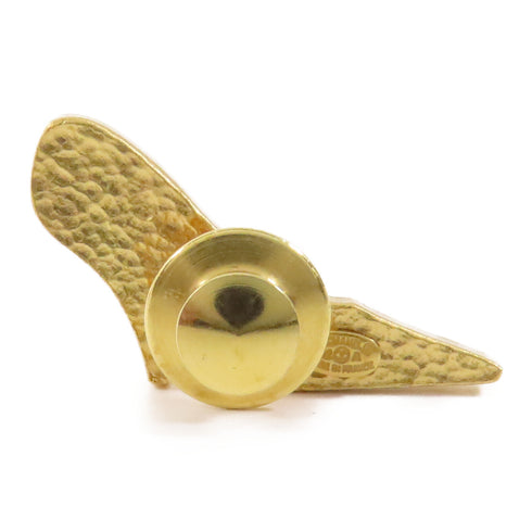 CHANEL CC Brooch Pin Metal PVC Gold Black White