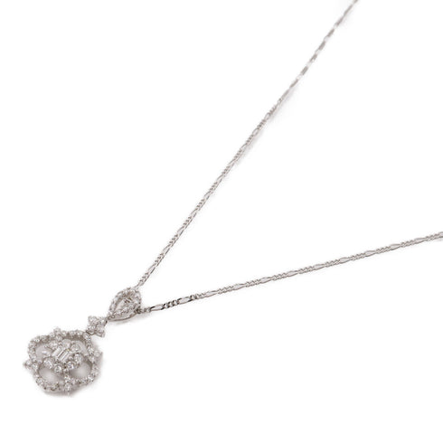 JEWELRY Diamond Necklace Accessories 18K White Gold v1