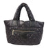 CHANEL CC SHW CoCo Cocoon Handbag/Tote Bag Nylon Black v1