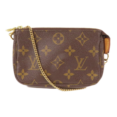 LOUIS VUITTON LV GHW Mini Pochette Accessoires Handbag M58009 Monogram Brown v2