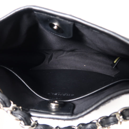 CHANEL CC SHW Shoulder Bag Tweed Blue