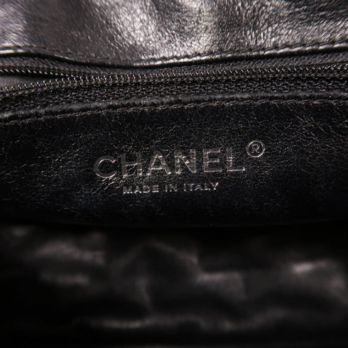 CHANEL CC Chain Shoulder Bag Calfskin Leather Black