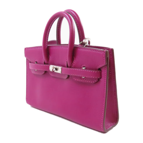 HERMES PHW Tiny Birkin Shoulder Bag Swift Leather K5 Tosca Purple