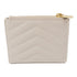 SAINT LAURENT YSL GHW Wallet 575879 Calfskin Leather White