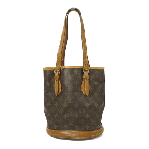 LOUIS VUITTON LV GHW Bucket PM Tote Bag Handbag M42238 Monogram Brown