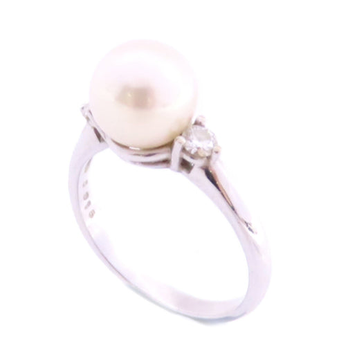 JEWELRY Pearl Ring US#5.25 18K White Gold