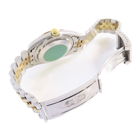 ROLEX Datejust 36mm Automatic Watch 16233 SS 18K Yellow Gold Black