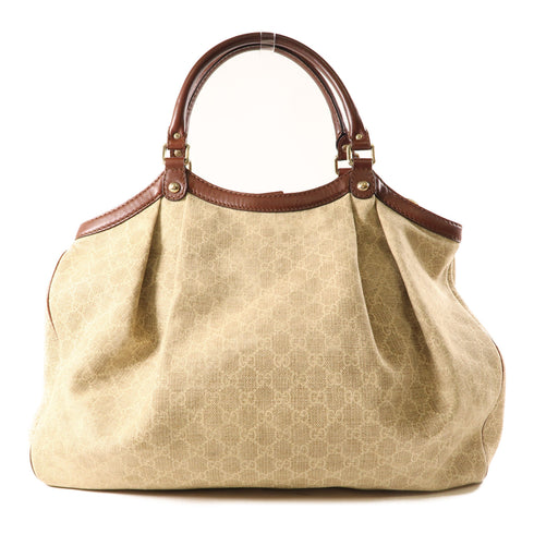 GUCCI GG Sookie GG Handbag Canvas 211943 Beige Brown