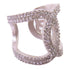 CHANEL CC Ring Precept US#6 Metal Rhinestones