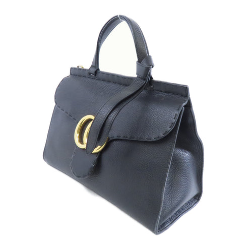 GUCCI GG GHW 2 Way Shoulder Bag 421890 Calfskin Leather Black