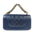 CHANEL Quilted CC GHW Chain Shoulder 2 Way Shoulder Bag Handbag Calfskin Navy