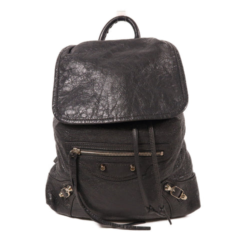 BALENCIAGA SHW Backpack Rucksack 399344 Calfskin Leather Gray Grey