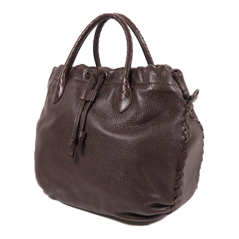 BOTTEGA VENETA BV Hand Bag Calfskin Leather Brown