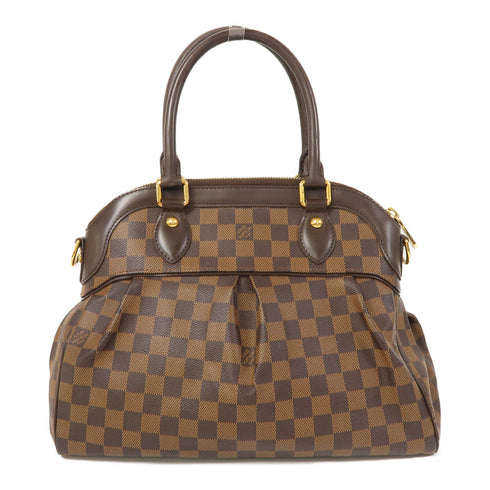 LOUIS VUITTON LV GHW Trevi 2 Way Shoulder Bag N51997 Damier Ebene Brown