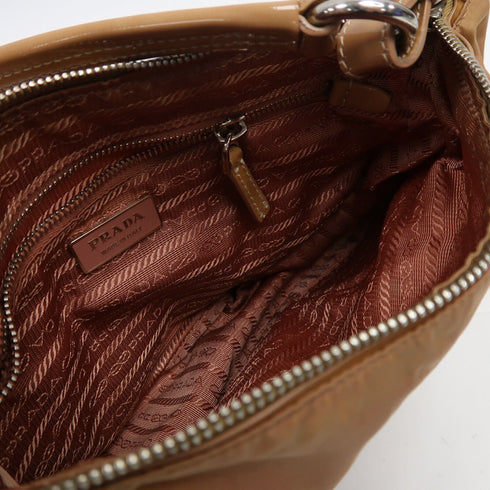 PRADA SHW Shoulder Bag Nylon Patent Leather BR2840 Cipria Light Dusty Pink