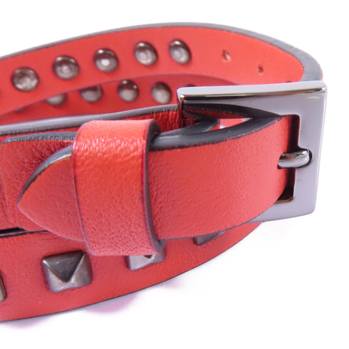 Valentino Bracelet Accessories Calfskin Leather Red