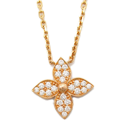 LOUIS VUITTON LV Idylle Blossom Pendant Necklace Q93710 Diamond 18K Pink Gold