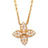 LOUIS VUITTON LV Idylle Blossom Pendant Necklace Q93710 Diamond 18K Pink Gold