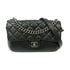 CHANEL Quilted CC SHW Chain Shoulder Bag Calfskin Leather Black v11