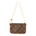 LOUIS VUITTON LV GHW Pochette Milla PM Handbag Monogram M60095 Brown