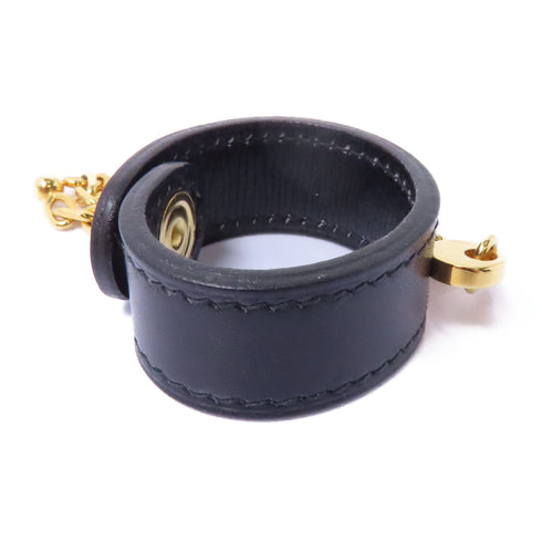 HERMES GHW Nomad Glove Holder Leather/Metal Black