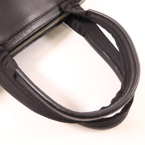 PRADA SHW Vitello City Handbag B8773 Calfskin Leather Black