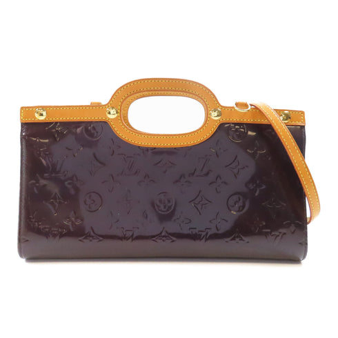 LOUIS VUITTON LV GHW Roxbury Drive 2 Way Bag M91995 Monogram Vernis Burgundy v1