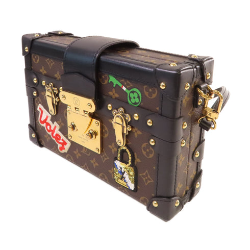 LOUIS VUITTON LV GHW Petite Malle Shoulder Bag M43992 Monogram Brown