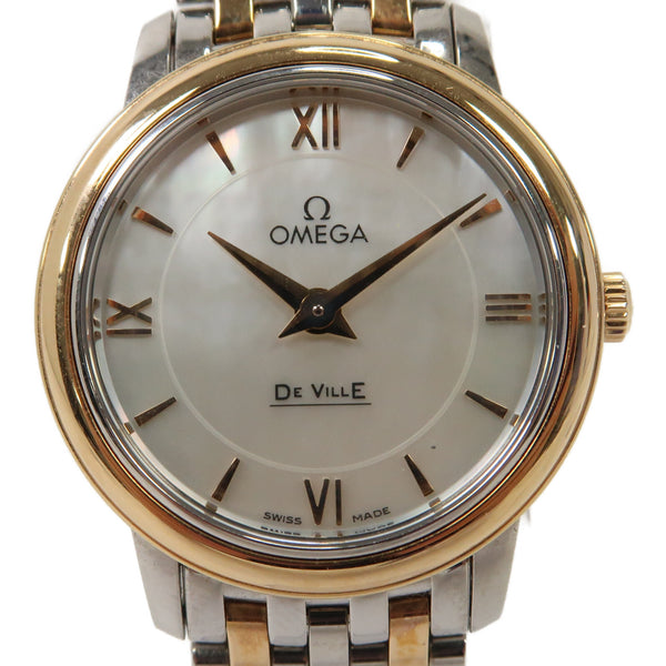 OMEGA De Ville Prestige Automatic Watch 42420276005002 18K Gold Stainless Steel