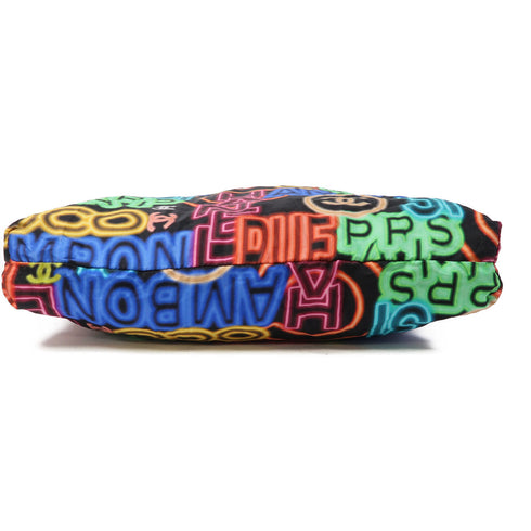 CHANEL Quilted CC GHW Eco Bag 2 Way Chain Shoulder Tote AP2095B Caviar Nylon